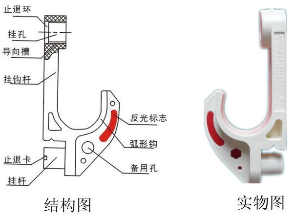 礦用電纜掛鉤結構圖